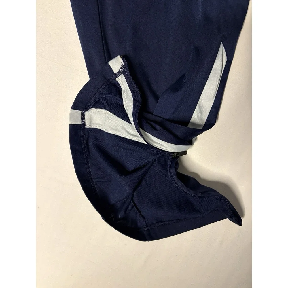 Nike Team Track Pants Men's Size XL Blue Ankle Zippers 598444-420